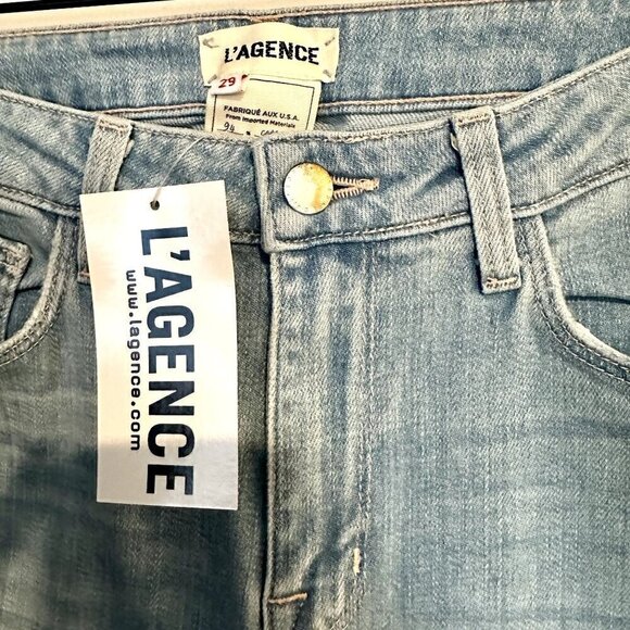 NWT L'AGENCE Bell High Rise Flare Jean in Blue Cloud - Size 29 - Picture 5 of 9